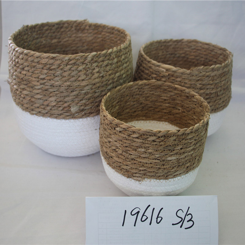Carpintería artesanía cesta de comestibles caja de regalos botella de almacén decoración de la casa planta de flores